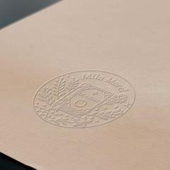 Prägezange Ex-libris Buch mit Blumenmuster