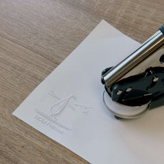 Prägezange Ex-libris kleines Segelboot