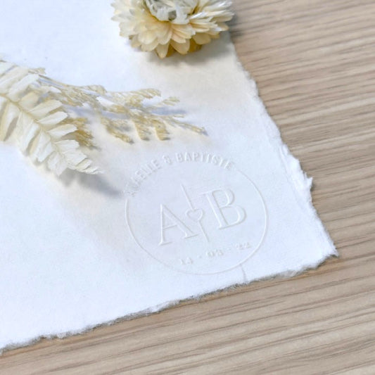 Prägestempel Herz Initialen