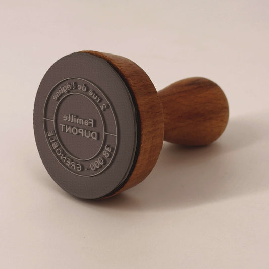 Runder minimalistischer Adressstempel