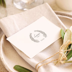 Tampon Baptême couronne de feuilles