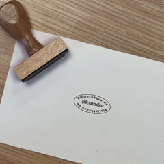 Bücherregal ovales Exlibris
