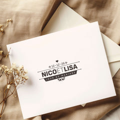Trockenstempel zum Hochzeitstag