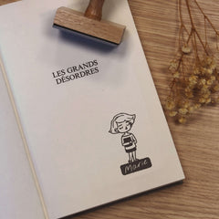 Trockenstempel kleiner Leser