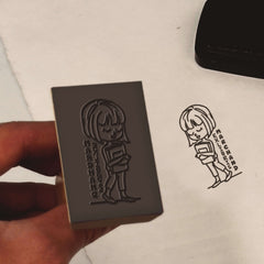 Exlibris-Mädchenzeichnung
