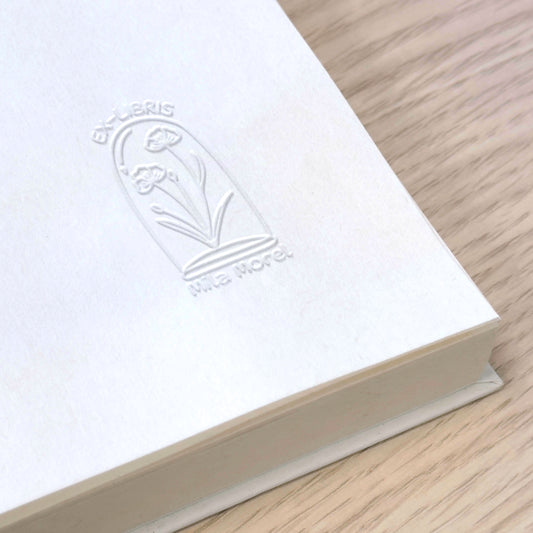 Ex-libris Blumen unter Glas