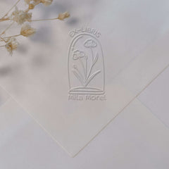 Ex-libris Blumen unter Glas