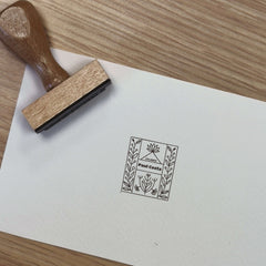 Tampon Ex-libris mosaïque végétale