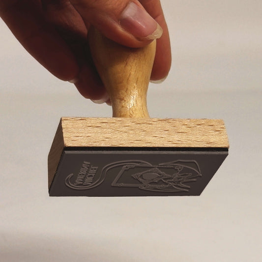 Stempel Ex-libris Drache Grimoire