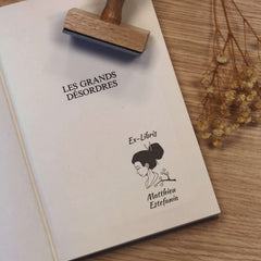 Tampon Ex-libris japonaise de profil