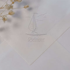 Embosseur Ex-libris petit bateau à voile