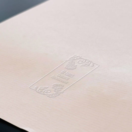 Prägezange Ex-libris Zierrosen