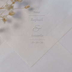 Embosseur Mariage simple et élégant