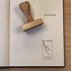 Stempel Ex-libris blühender Zweig