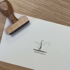 Stempel Ex-libris kleines Segelboot