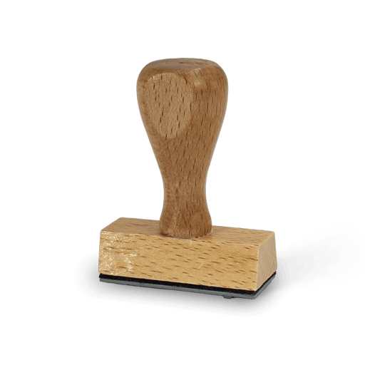 Rechteckiger Holzstempel 2x5 cm