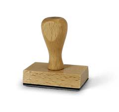 Rechteckiger Holzstempel 4x6 cm