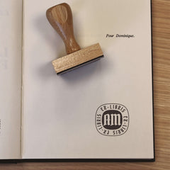 Exlibris mit gotischen Initialen