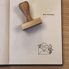 Tampon Ex-libris lettre d'amour