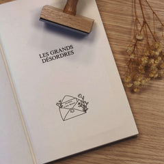 Tampon Ex-libris lettre d'amour