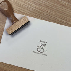 Tampon Ex-libris mignon lapin