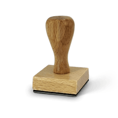 Quadratischer Holzstempel 5x5 cm