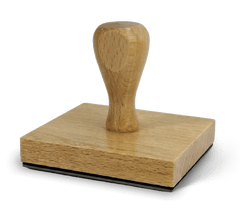 Quadratischer Holzstempel 8x8 cm